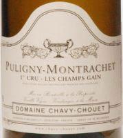 Etikette des Weins Puligny-Montrachet 1er Cru Les Champgains Chavy-Chouet 2015
