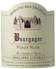 Etichetta Bourgogne Tilleuls (Domaine des) - Philippe Livera 2016