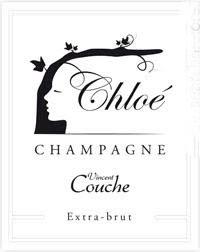 Etiquette du vin Chloé Brut Nature Vincent Couche ----