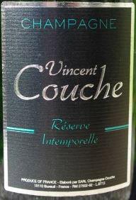 Etikette des Weins Extra-Brut Réserve Intemporelle Vincent Couche ----