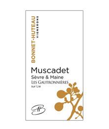 Etiquette du vin Muscadet-Sèvre-et-Maine sur lie Les Gautronnières Bonnet-Huteau 2020