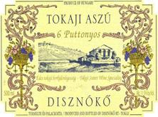 Etichetta Tokaji Aszu 6 Puttonyos Disznoko (Domaine) 2002
