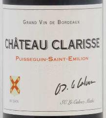 Etiquette du vin Château Clarisse 2013