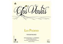 Etichetta Vin de France Clos Ventas  Les Pointes John Sanderson 2015