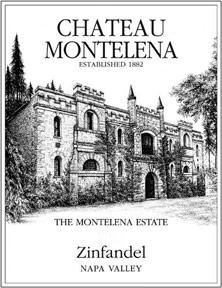 Wine label Napa Valley Zinfandel Château Montelena 2011