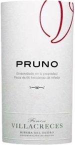 Etiquette du vin Ribera del Duero  Pruno Finca Villacreces 2013