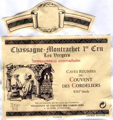Chassagne-Montrachet 1er Cru Les Vergers Caves Réunies du Couvent des Cordeliers