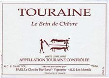 Etichetta Vin de France (anciennement Touraine) Le Brin de Chèvre Clos du Tue-Boeuf 2022