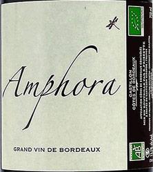 Etiquette du vin Château Roc - Cuvée Amphora 2015