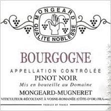 Etiquette du vin Bourgogne Mongeard-Mugneret (Domaine) 1977