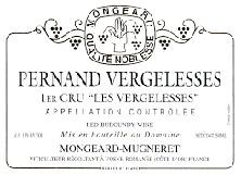 Etiquette du vin Pernand-Vergelesses 1er Cru Les Vergelesses Mongeard-Mugneret (Domaine) 2011