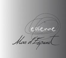 Etiquette du vin IGP Pays d'Oc Mas d'Espanet  Eolienne 2015