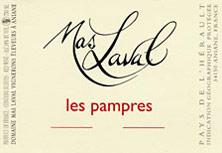 Etikette des Weins IGP Pays d'Hérault Mas Laval Les Pampres Joël Laval 2009