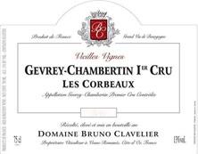 Etikette des Weins Gevrey-Chambertin 1er Cru Les Corbeaux Vieilles Vignes Bruno Clavelier 2013