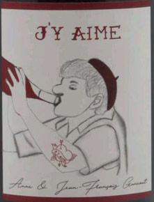 Etikette des Weins Vin de France J'y Aime Anne et Jean François Ganevat ----