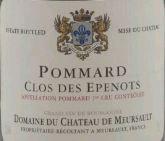 Wine label Pommard 1er Cru Clos des Epenots Château de Meursault 2016