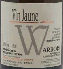 Etikette des Weins Arbois Vin Jaune W fût de Michel Couvreur Bénédicte et Stéphane Tissot 2011