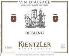 Wine label Alsace Riesling Kientzler 2007