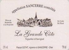 Etiquette du vin Sancerre La Grande Côte Pascal Cotat 2008