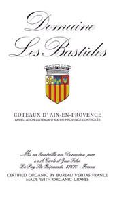 Etiquette du vin Coteaux d'Aix-en-Provence Les Bastides (Domaine) Famille Salen 2016
