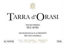 Etichetta Vin de France Tarra d'Orasi Clos Canarelli 2009