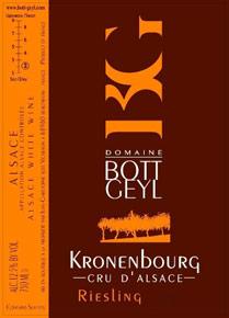 Etichetta Alsace Riesling Grand Cru Kronenbourg Vendanges Tardives Bott-Geyl (Domaine) 2015