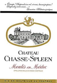 Etikette des Weins Château Chasse Spleen 2000