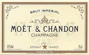 Etichetta Brut Réserve Impériale Moët et Chandon ----
