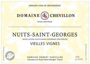 Etichetta Nuits-Saint-Georges Vieilles Vignes Robert Chevillon 2001