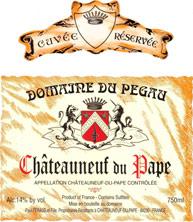 Etikette des Weins Châteauneuf-du-Pape Pégaü Cuvée Réservée Paul et Laurence Féraud 2005