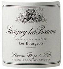 Etiquette du vin Savigny-lès-Beaune Simon Bize & Fils 1985