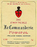 Wine label Château la Commanderie 2006