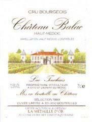 Etichetta Château Balac Cru Bourgeois 2000