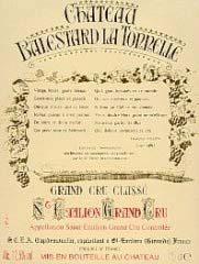 Etiquette du vin Château Balestard la Tonnelle Grand Cru Classé 1980