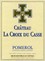 Etiquette du vin Château la Croix du Casse 1980