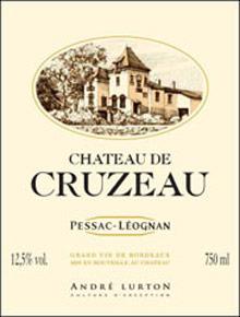 Etiquette du vin Château Cruzeau 1980