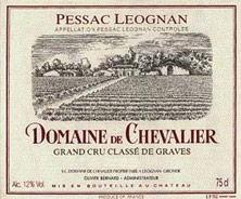Etikette des Weins Domaine de Chevalier Cru Classé de Graves 1998