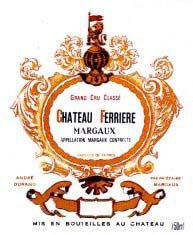 Etichetta Château Ferrière 3ème Grand Cru Classé 1988