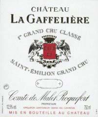 Etiquette du vin Château la Gaffelière 1er Grand Cru Classé B 1979