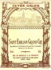 Etichetta Château Galius 1993