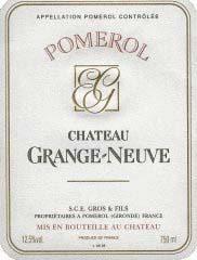 Etichetta Château Grange-Neuve 1997