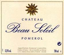 Etiquette du vin Château Beau Soleil 2015
