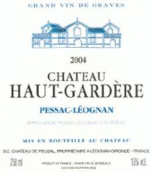 Etiquette du vin Château Haut-Gardère 1988
