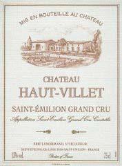 Etiquette du vin Château Haut-Villet 1985