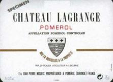 Etiquette du vin Château Lagrange à Pomerol 1997