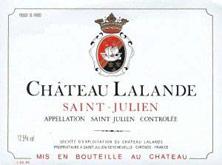 Etiquette du vin Château Lalande 2005