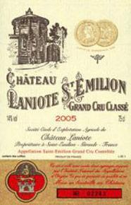 Etikette des Weins Château Laniote Grand Cru Classé 1983