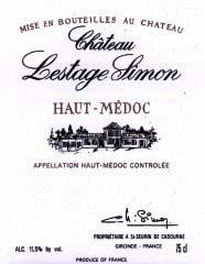 Etichetta Château Lestage Simon Cru Bourgeois 1986