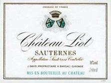 Etikette des Weins Château Liot 2019
