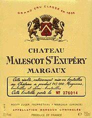 Etikette des Weins Château Malescot Saint-Exupéry 3ème Grand Cru Classé 2002